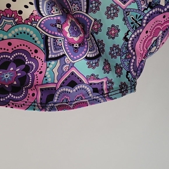 Spanx ASSETS by Sara Blakely Power Suit Slimming Tummy Control Floral Swimsuit - Picture 15 of 16